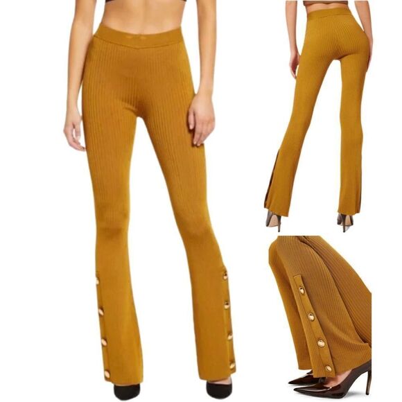 NWTs Good American Plaited Boss Flare Pants Size Medium - Picture 1 of 14